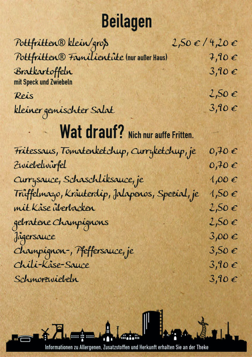 Beilagen un wat drauf