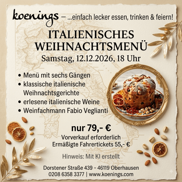 Italienisches Weihnachtsmenü